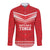 Custom Mate Ma'a Tonga Heritage Long Sleeve Button Shirt Pacific Tribal Rugby Red Edition - Polynesian Pride
