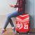 Custom Mate Ma'a Tonga Heritage Luggage Cover Pacific Tribal Rugby Red Edition - Polynesian Pride