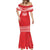 Custom Mate Ma'a Tonga Heritage Mermaid Dress Pacific Tribal Rugby Red Edition - Polynesian Pride