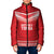 Custom Mate Ma'a Tonga Heritage Padded Jacket Pacific Tribal Rugby Red Edition - Polynesian Pride