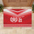Custom Mate Ma'a Tonga Heritage Rubber Doormat Pacific Tribal Rugby Red Edition - Polynesian Pride