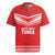 Custom Mate Ma'a Tonga Heritage Rugby Jersey Pacific Tribal Rugby Red Edition - Polynesian Pride