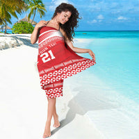 Custom Mate Ma'a Tonga Heritage Sarong Pacific Tribal Rugby Red Edition - Polynesian Pride