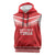 Custom Mate Ma'a Tonga Heritage Sleeveless Hoodie Pacific Tribal Rugby Red Edition - Polynesian Pride