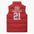 Custom Mate Ma'a Tonga Heritage Sleeveless Puffer Jacket Pacific Tribal Rugby Red Edition - Polynesian Pride