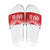 Custom Mate Ma'a Tonga Heritage Slide Sandals Pacific Tribal Rugby Red Edition - Polynesian Pride