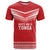 Custom Mate Ma'a Tonga Heritage T Shirt Pacific Tribal Rugby Red Edition - Polynesian Pride
