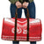 Custom Mate Ma'a Tonga Heritage Travel Bag Pacific Tribal Rugby Red Edition - Polynesian Pride