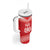 Custom Mate Ma'a Tonga Heritage Tumbler With Handle Pacific Tribal Rugby Red Edition - Polynesian Pride