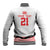 Custom Mate Ma'a Tonga Heritage Baseball Jacket Pacific Tribal Rugby White Edition - Polynesian Pride