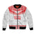 Custom Mate Ma'a Tonga Heritage Bomber Jacket Pacific Tribal Rugby White Edition - Polynesian Pride
