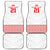 Custom Mate Ma'a Tonga Heritage Car Mats Pacific Tribal Rugby White Edition - Polynesian Pride