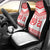 Custom Mate Ma'a Tonga Heritage Car Seat Cover Pacific Tribal Rugby White Edition - Polynesian Pride
