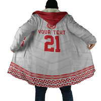 Custom Mate Ma'a Tonga Heritage Cloak Pacific Tribal Rugby White Edition - Polynesian Pride