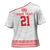 Custom Mate Ma'a Tonga Heritage Cross Shoulder Shirt Pacific Tribal Rugby White Edition - Polynesian Pride