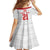Custom Mate Ma'a Tonga Heritage Family Matching Off The Shoulder Long Sleeve Dress and Hawaiian Shirt Pacific Tribal Rugby White Edition - Polynesian Pride