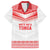 Custom Mate Ma'a Tonga Heritage Family Matching Off The Shoulder Long Sleeve Dress and Hawaiian Shirt Pacific Tribal Rugby White Edition - Polynesian Pride