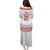 Custom Mate Ma'a Tonga Heritage Family Matching Puletasi and Hawaiian Shirt Pacific Tribal Rugby White Edition - Polynesian Pride