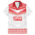 Custom Mate Ma'a Tonga Heritage Family Matching Short Sleeve Bodycon Dress and Hawaiian Shirt Pacific Tribal Rugby White Edition - Polynesian Pride