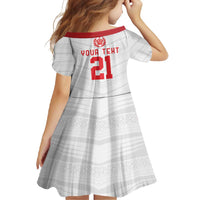 Custom Mate Ma'a Tonga Heritage Family Matching Tank Maxi Dress and Hawaiian Shirt Pacific Tribal Rugby White Edition - Polynesian Pride