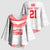 Custom Mate Ma'a Tonga Heritage Kimono Sleeve Blouse Pacific Tribal Rugby White Edition - Polynesian Pride