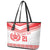 Custom Mate Ma'a Tonga Heritage Leather Tote Bag Pacific Tribal Rugby White Edition - Polynesian Pride