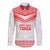 Custom Mate Ma'a Tonga Heritage Long Sleeve Button Shirt Pacific Tribal Rugby White Edition - Polynesian Pride
