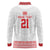 Custom Mate Ma'a Tonga Heritage Long Sleeve Polo Shirt Pacific Tribal Rugby White Edition - Polynesian Pride