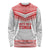 Custom Mate Ma'a Tonga Heritage Long Sleeve Shirt Pacific Tribal Rugby White Edition - Polynesian Pride