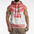 Custom Mate Ma'a Tonga Heritage Sleeveless Hoodie Pacific Tribal Rugby White Edition - Polynesian Pride