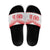 Custom Mate Ma'a Tonga Heritage Slide Sandals Pacific Tribal Rugby White Edition - Polynesian Pride