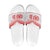 Custom Mate Ma'a Tonga Heritage Slide Sandals Pacific Tribal Rugby White Edition - Polynesian Pride