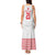 Custom Mate Ma'a Tonga Heritage Tank Maxi Dress Pacific Tribal Rugby White Edition - Polynesian Pride