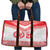 Custom Mate Ma'a Tonga Heritage Travel Bag Pacific Tribal Rugby White Edition - Polynesian Pride