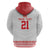 Custom Mate Ma'a Tonga Heritage Zip Hoodie Pacific Tribal Rugby White Edition - Polynesian Pride