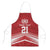 Custom Pacific Rugby Spirit Apron Tonga Ngatu Pride Red Edition - Polynesian Pride