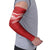 Custom Pacific Rugby Spirit Arm Sleeves Tonga Ngatu Pride Red Edition - Polynesian Pride