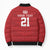 Custom Pacific Rugby Spirit Bomber Puffer Jacket Tonga Ngatu Pride Red Edition - Polynesian Pride