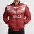 Custom Pacific Rugby Spirit Bomber Puffer Jacket Tonga Ngatu Pride Red Edition - Polynesian Pride