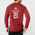 Custom Pacific Rugby Spirit Button Sweatshirt Tonga Ngatu Pride Red Edition - Polynesian Pride