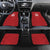 Custom Pacific Rugby Spirit Car Mats Tonga Ngatu Pride Red Edition - Polynesian Pride