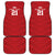 Custom Pacific Rugby Spirit Car Mats Tonga Ngatu Pride Red Edition - Polynesian Pride