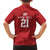 Custom Pacific Rugby Spirit Family Matching Off The Shoulder Long Sleeve Dress and Hawaiian Shirt Tonga Ngatu Pride Red Edition - Polynesian Pride