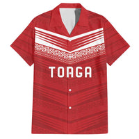 Custom Pacific Rugby Spirit Family Matching Summer Maxi Dress and Hawaiian Shirt Tonga Ngatu Pride Red Edition - Polynesian Pride