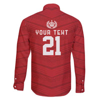 Custom Pacific Rugby Spirit Family Matching Summer Maxi Dress and Hawaiian Shirt Tonga Ngatu Pride Red Edition - Polynesian Pride