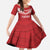 Custom Pacific Rugby Spirit Family Matching Tank Maxi Dress and Hawaiian Shirt Tonga Ngatu Pride Red Edition - Polynesian Pride