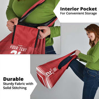 Custom Pacific Rugby Spirit Grocery Bag Tonga Ngatu Pride Red Edition - Polynesian Pride