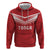 Custom Pacific Rugby Spirit Hoodie Tonga Ngatu Pride Red Edition - Polynesian Pride