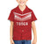 Custom Pacific Rugby Spirit Kid Hawaiian Shirt Tonga Ngatu Pride Red Edition - Polynesian Pride