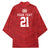 Custom Pacific Rugby Spirit Kimono Tonga Ngatu Pride Red Edition - Polynesian Pride